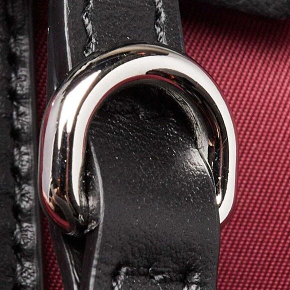 Burberry Burgundy/Black Eco Nylon Small Tote Bag - Picture 12 of 12